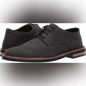 BOSTONIAN Men's Dezmin Plain Oxford Casual Dress Black Grey Wool Shoe Size 11